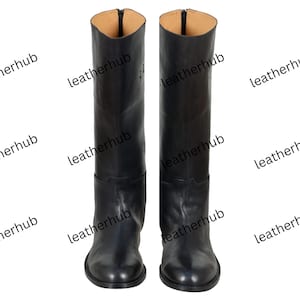 Handmade Leather Riding Boots: Men&#39;s Equestrian Long Boots