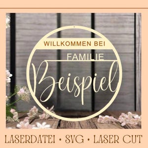 Sinal de arquivo a laser, sinal de porta, guirlanda, presente, corte a laser, arquivo svg, arquivos vetoriais, corte a laser de madeira, bem-vindo, personalizado, primavera