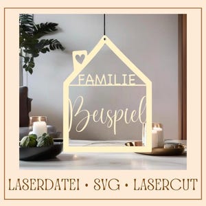 Laserdatei Schild Türschild Kranz Herbst Laser cut SVG Dateien, Vektordateien Holz Laserschneiden Herzlich Willkommen Vorlage Türkranz Name