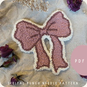Ponsnaaldstrikpatroon - DIY-borduurontwerp voor handgemaakt Decor, cadeaus en Beginners