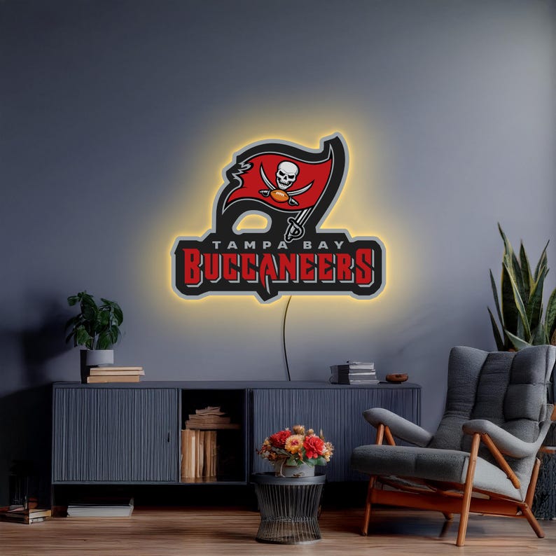Buccaneers Sign Tampa Bay Buccaneers Neon Sign, Tampa Bay Buccaneers Logo Art ...