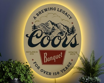 COORS BEER WOLF Beer Sign - Etsy