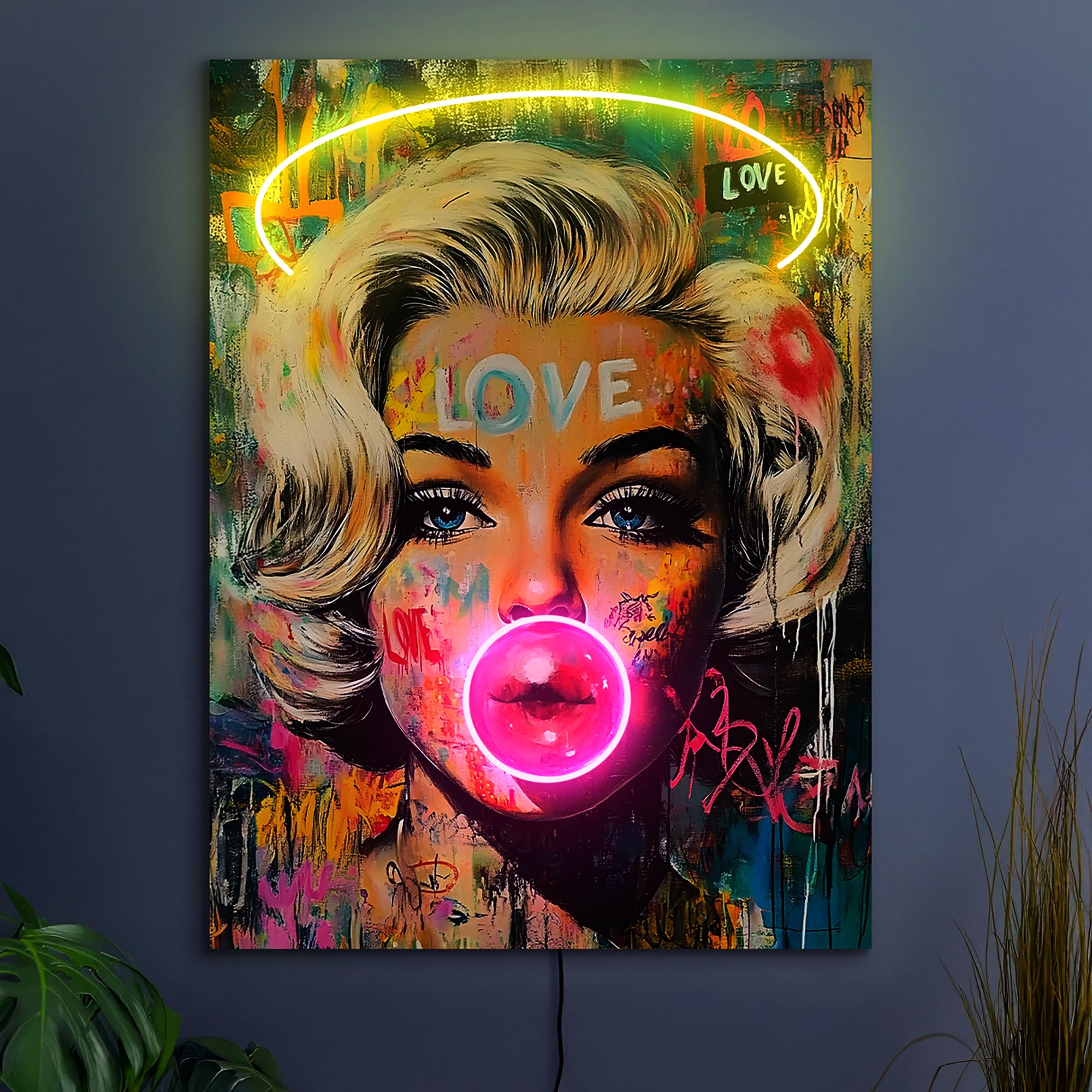 NEONETICS ネオンアートパネルマリリンモンロー在庫2025 Marilyn Monroe - Neon x Art Sign