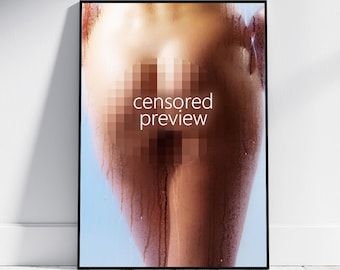 Póster fotográfico original en blanco y negro de Bellas Artes: Tentación Etérea