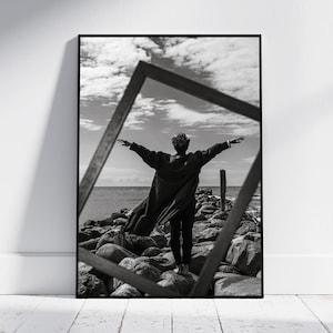 Original Fine Art BW Photography Print Poster – Choreography of Solitude &quot;Masculine Grace&quot;