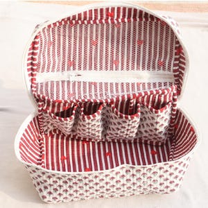 Personalized block print shark dyson travel case – Vanity Bag, Airwrap bag,  Bridesmaid Gift,