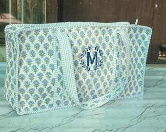 Personalized Mahjong Quilted Cotton Tote Bag. Embroidered Mehjong tile Bag , Gift for Mahjong Lover, Mahjong Accessories Bag.