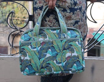 Laptop Waterproof Protector Handle Bag for outdoor, Quilted Handmade Laptop-Macbook Air Bag