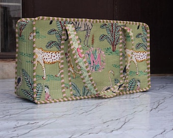 Bolso de mano acolchado de algodón personalizado con diseño de Mahjong. Bolso bordado con fichas de Mahjong. Regalo ideal para amantes del Mahjong. Bolso con accesorios para Mahjong.