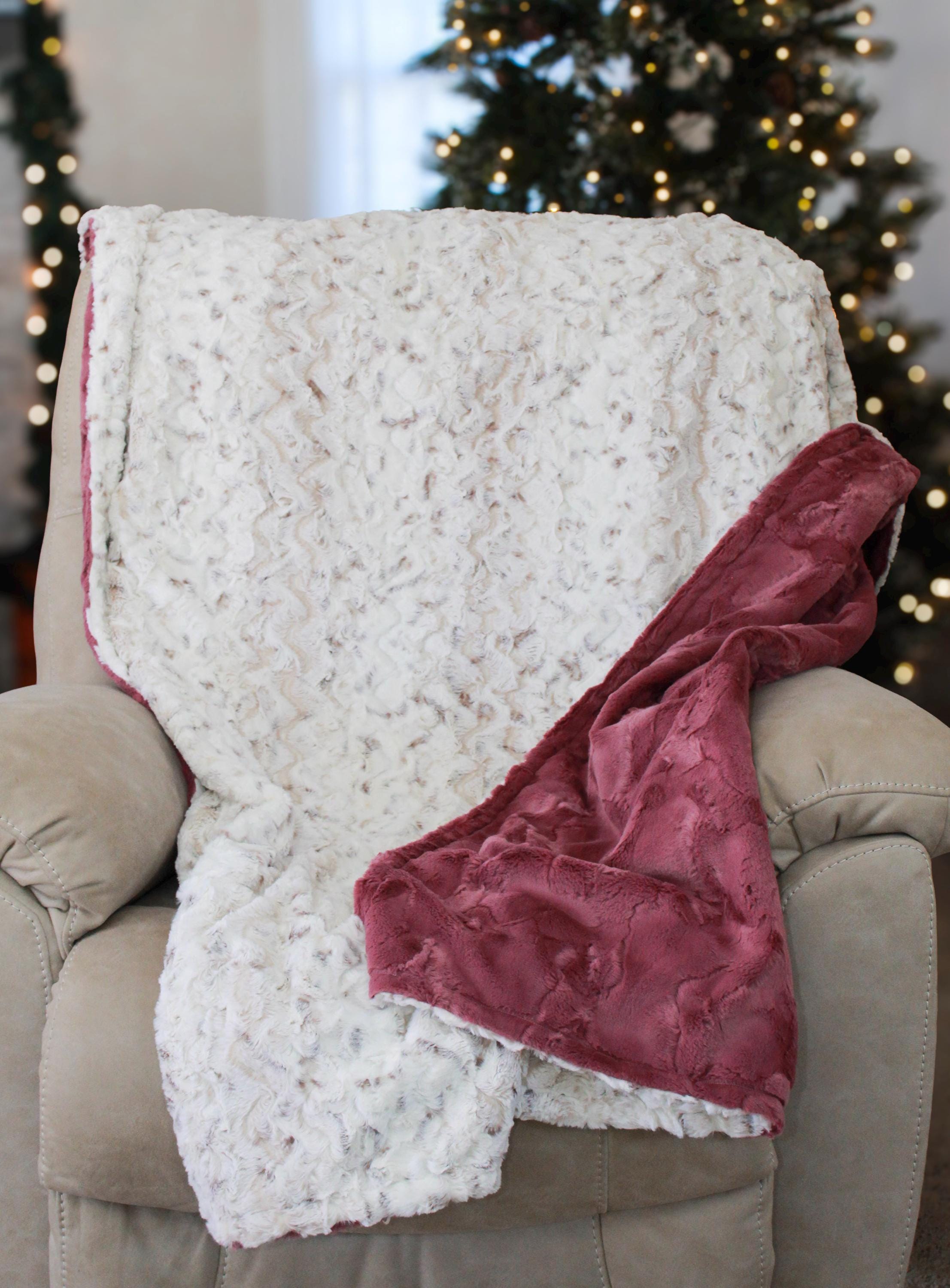 Adult Minky Blanket, Natural Snowy Owl Minky Blanket, Adult Throw Blanket, Minky Blanket Adult, Gift