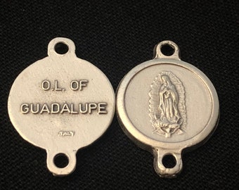 Set of 3 - Our Lady of Guadalupe Our Father Bead, Connector Links