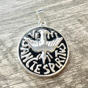 Large Stainless Steel Holy Spirit Pendant