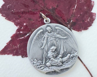Schutzengel Aluminium Krippen-Medaille - Made in Argentinien
