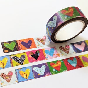 Washi Tape - Colorful Hearts 15 mm
