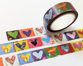 Washi Tape - Colorful Hearts