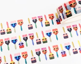 Washi Tape - Brush People 20 mm