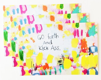 Postcard Set - Go Forth and Kick Ass