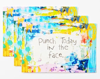 Postcard Set - Punch Today in the Face