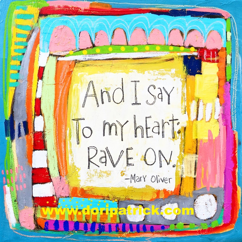 8x8 Print And I Say to my Heart Rave On image 1
