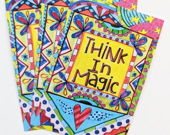 Postcard Set - Think In Magic