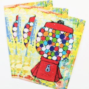 Postcard Set - Gumball Machine