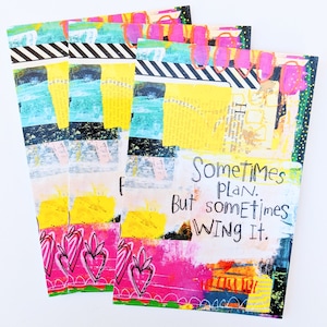 Postcard Set - Sometimes Wing It