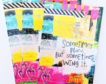 Postcard Set - Sometimes Wing It