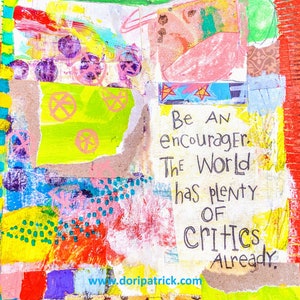 6x6 Print - Be An Encourager