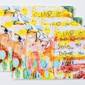 Postcard Set - Live in the Sunshine