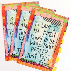 Postcard Set - To Live is the Rarest Thing