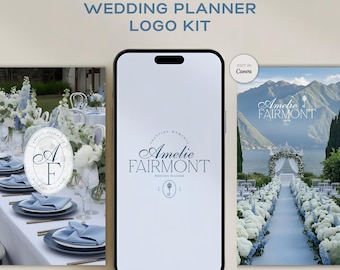 Luxury Wedding Planner Logo Kit | Old Money Editable Wedding Planner Logo Canva | Luxury Brand Logo For Small Business | Old Money Logo Kit