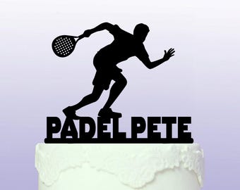 Personalised Padel Cake Topper