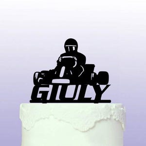 ゴーカート パーソナライズ ケーキ トッパー