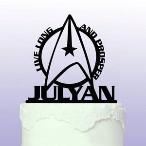 Personalised Vulcan Cake Topper