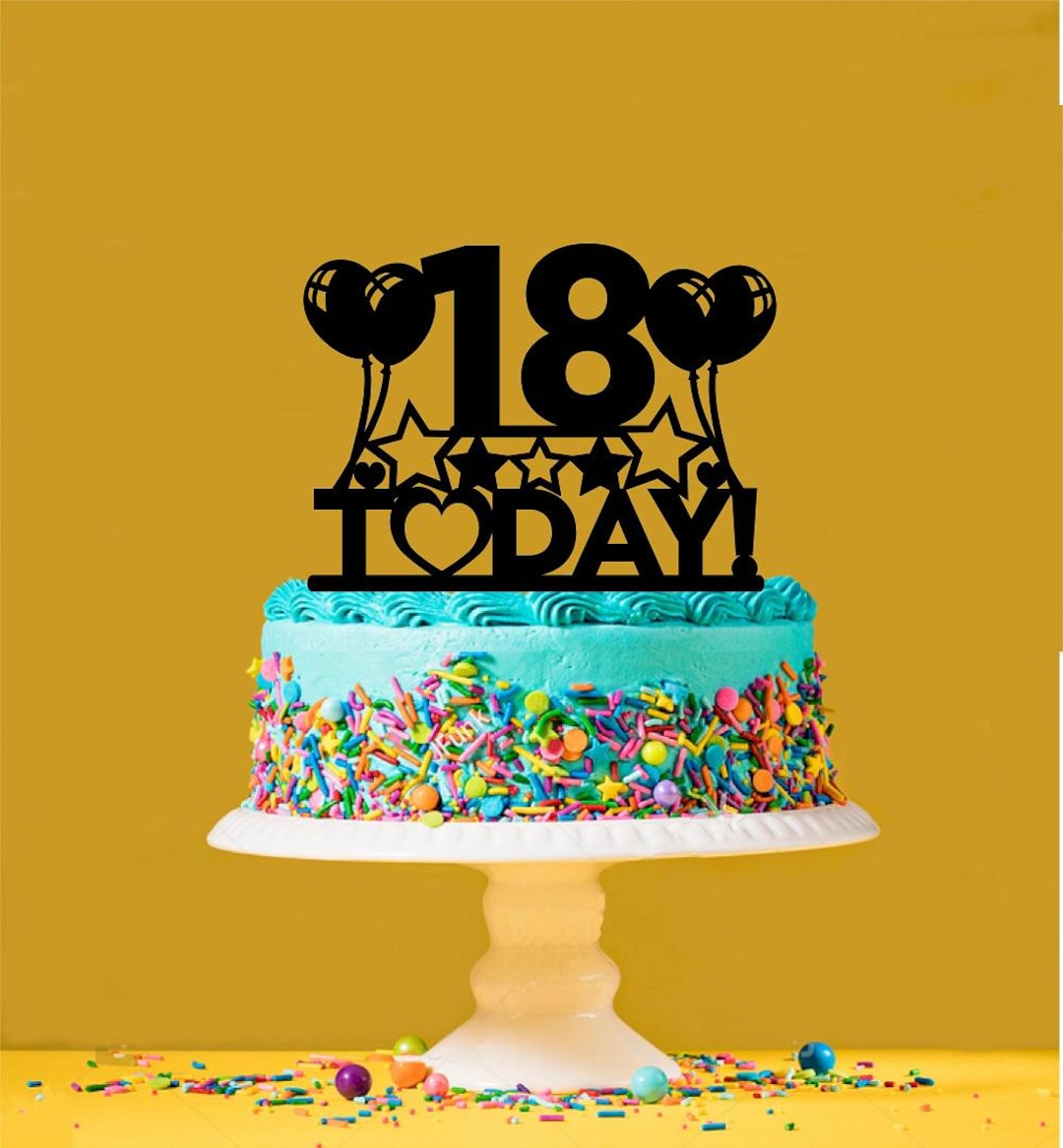 18th Birthday Cake Topper - Etsy