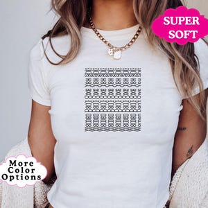 Hidden Message Shirt | Women Dont Owe You Sh*t Baby Tee | Workbestie Baby Tee | Funny Gift for Coworker | Subtle Feminist Tee | Hidden Text