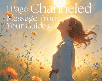 Channeled Message from Higher Self: Spiritual Guidance Reading (PDF, Delivered in 48 Hrs