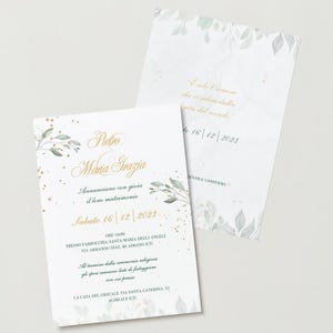 Elegant Wedding Invitation - Editable Canva Template