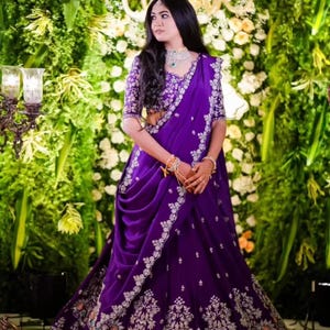 Organic Banarasi Lichi Silk Saree: Lightweight Indian Wedding Sari