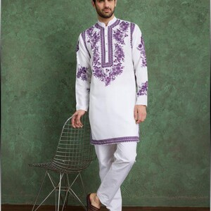 Cotton Kurta Set with Dupatta: Traditional Indian Menswear