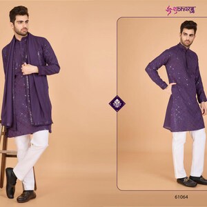 Embroidered Kurta: Men&#39;s Festival Wear, Authentic Ethnic Outfit (M-XXL)