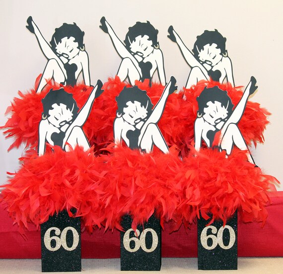 Betty Boop Centerpiece Birthday Party Decorations Candy Bar Etsy