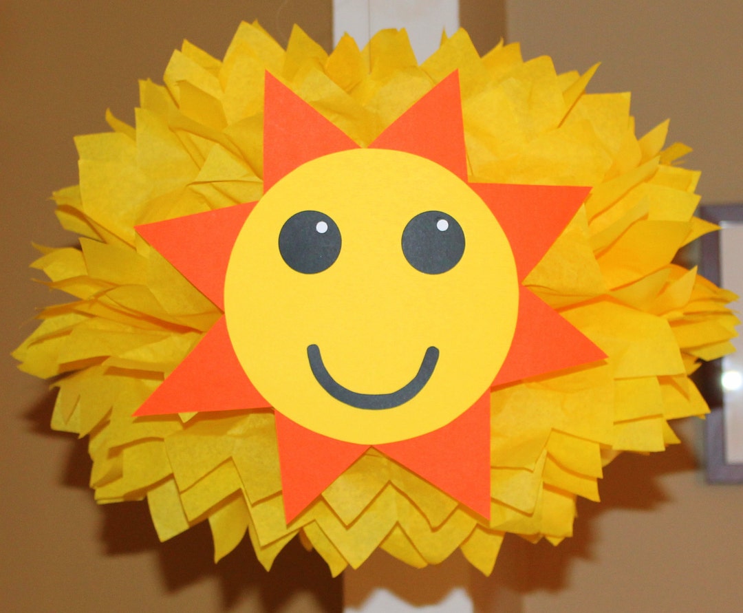 Sun Tissue Paper Pom Pom Kit Sun Shine You Are My Sunshine Beach