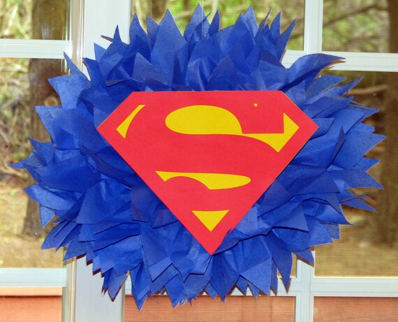 Superhero tissue paper pompom kit Il_570xn