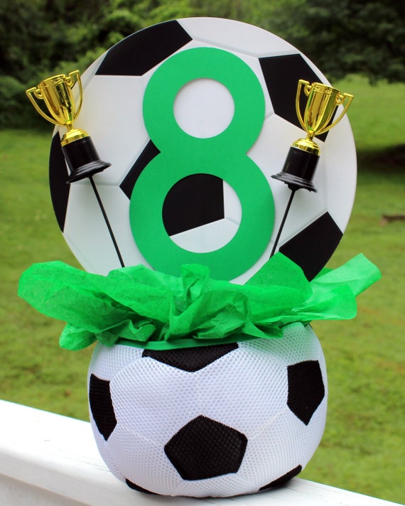 Personalized Soccer Centerpiece Sport Sports Party Decorations Etsy