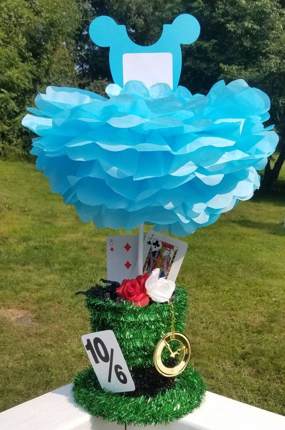 Alice in Wonderland Mad Hatter centerpiece party decoration dessert table Il_570xn