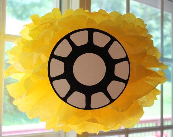 Iron Man Superhero tissue paper pompom kit Il_570xn