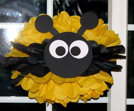 Bumble Bee Bumblebee pom pom kit baby shower first birthday party decoration Il_570xn