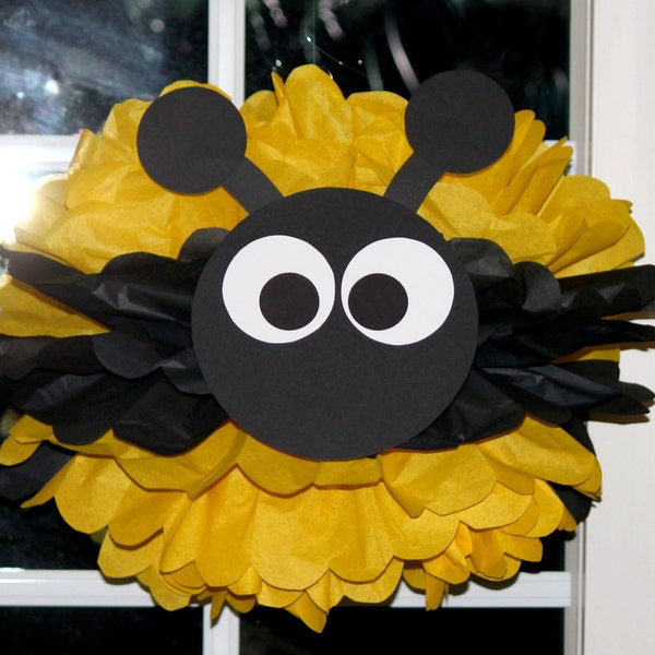 Bumble Bee Bumblebee pom pom kit baby shower first birthday party decoration