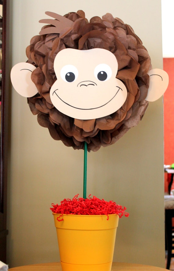 Curious George centerpiece kit Il_570xn
